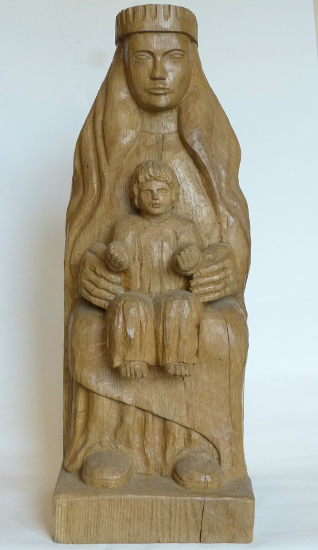 Sculpture Formation - commande - sculpture bois - Vierge à l'enfant